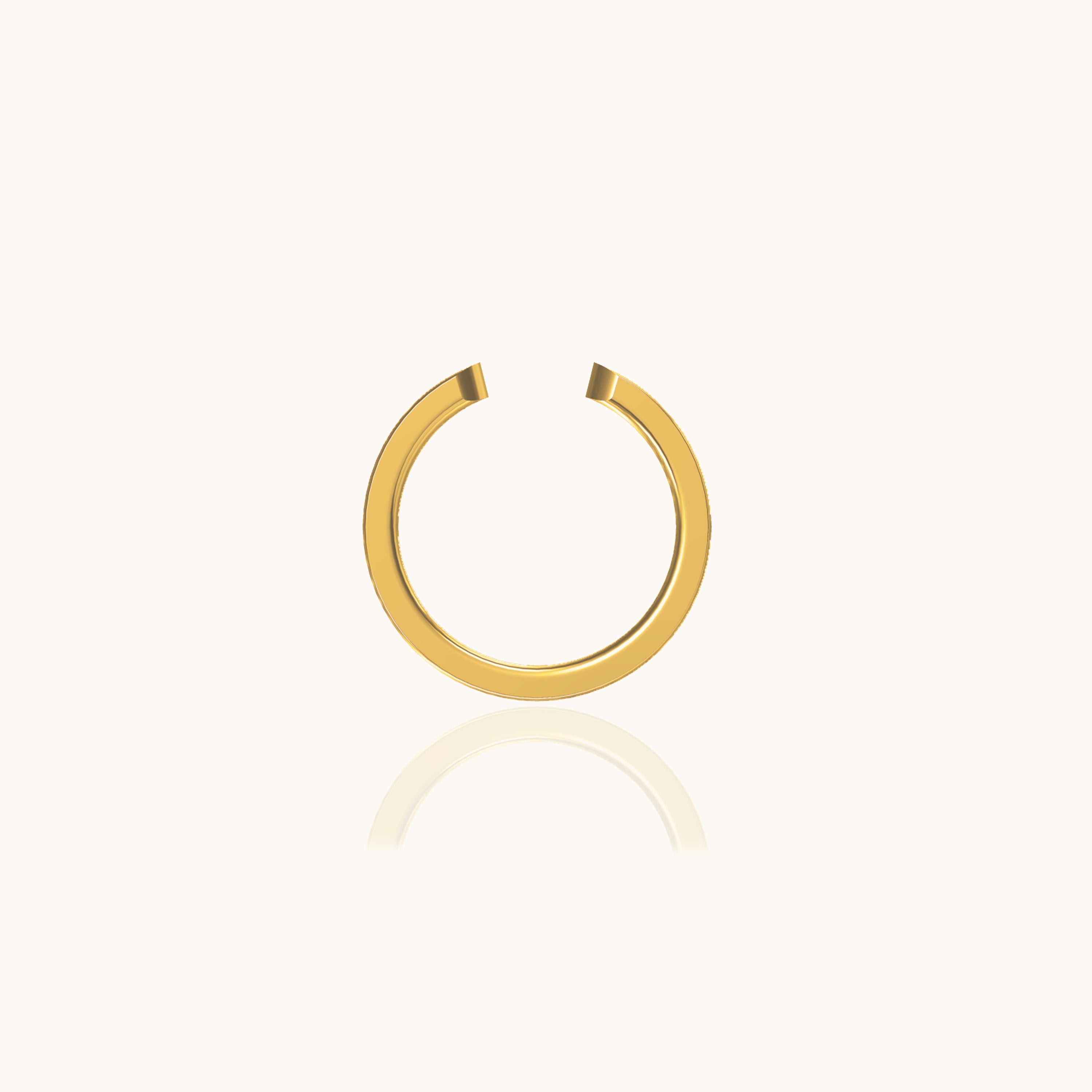 Single Green CZ Embellished Ear Cuff