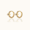 CZ Evil Eye Hoop Earrings