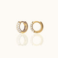 CZ Gem Circle Hoops