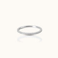 CZ Pave Eternity Band Titanium Ring