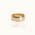 Classic 8mm Band Titanium PVD Gold Ring