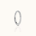 Classic CZ Clicker 8mm Titanium Hinged Hoop Earring