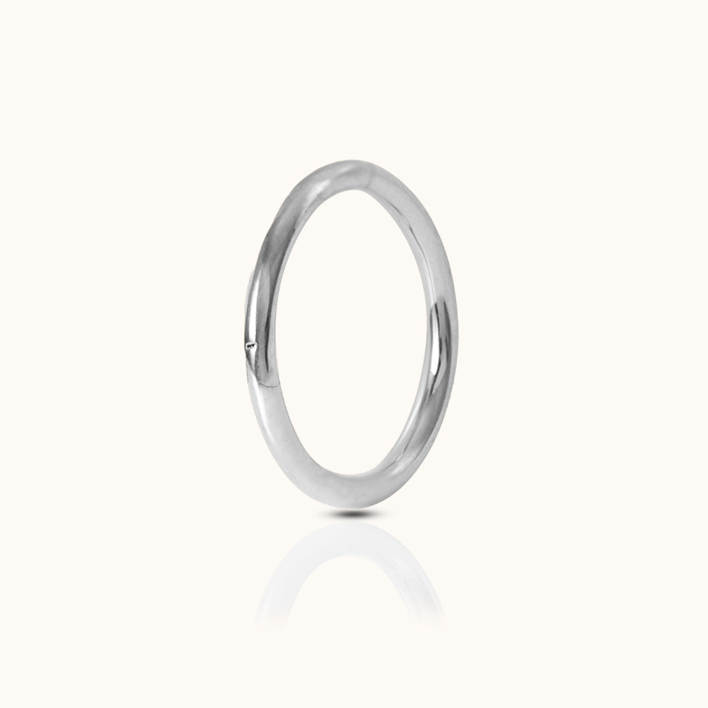 Classic Clicker 12mm Titanium Hinged Nap Hoop Earring