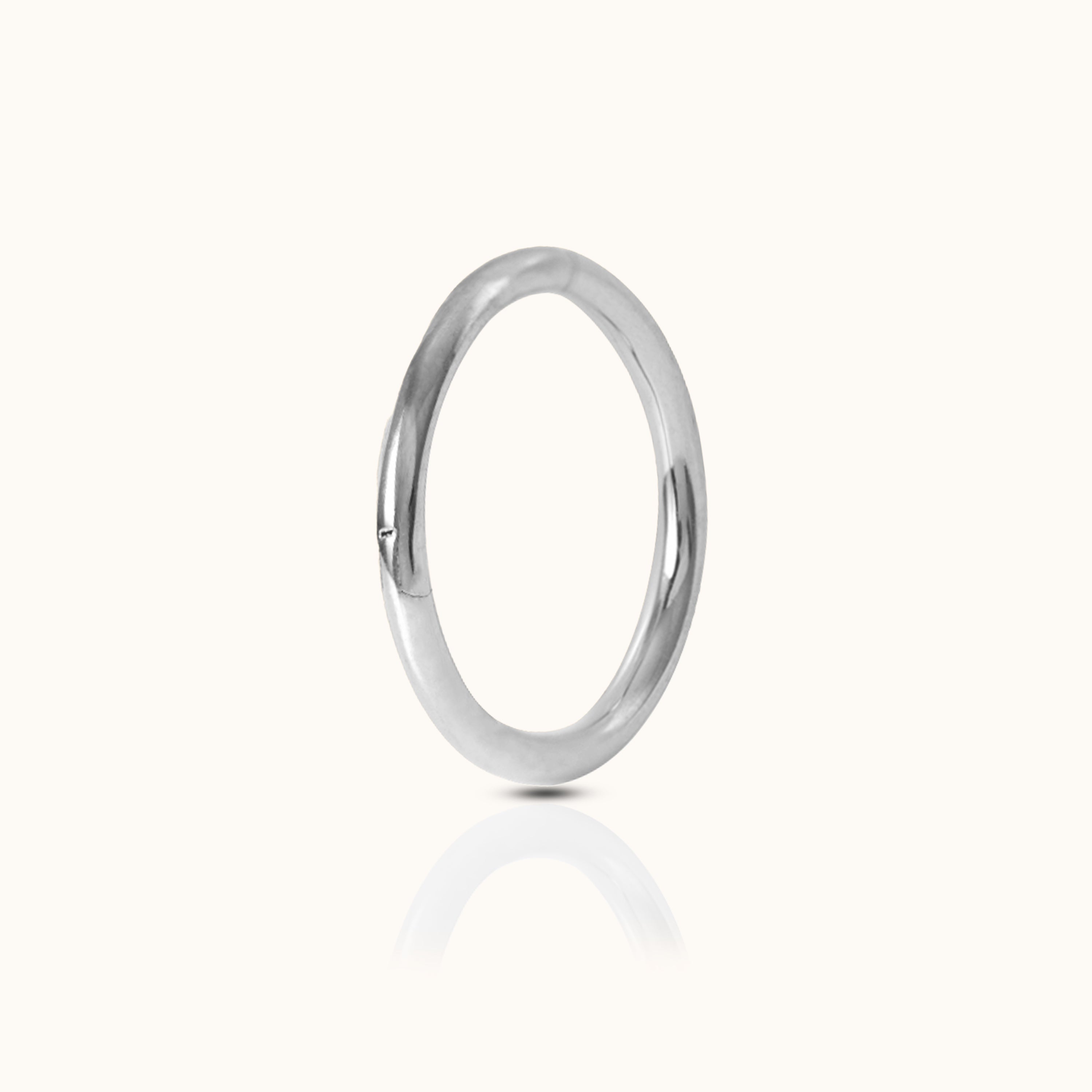 Classic Clicker 12mm Titanium Hinged Nap Hoop Earring