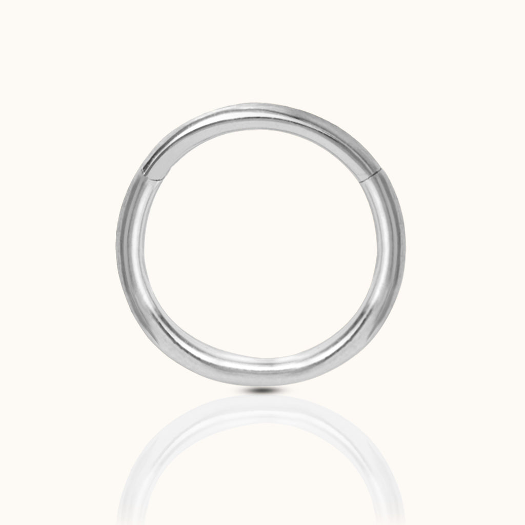 Classic Clicker 12mm Titanium Hinged Nap Hoop Earring