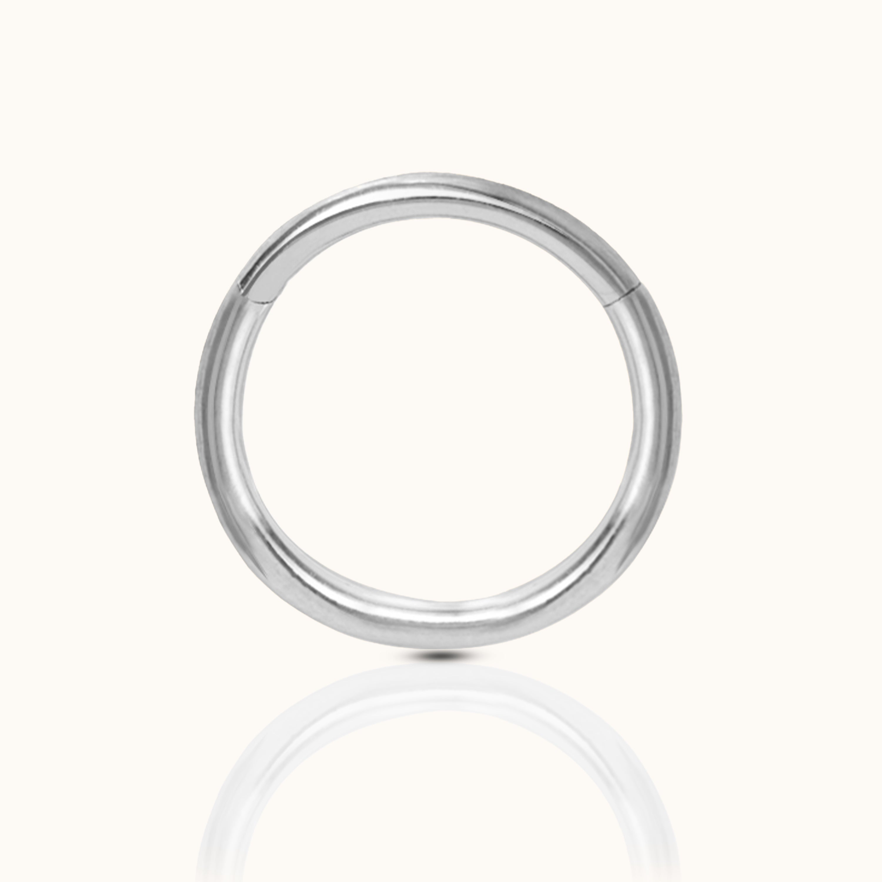 Classic Clicker 12mm Titanium Hinged Nap Hoop Earring
