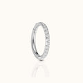 Classic CZ Clicker 10mm Titanium Hinged Hoop Earring