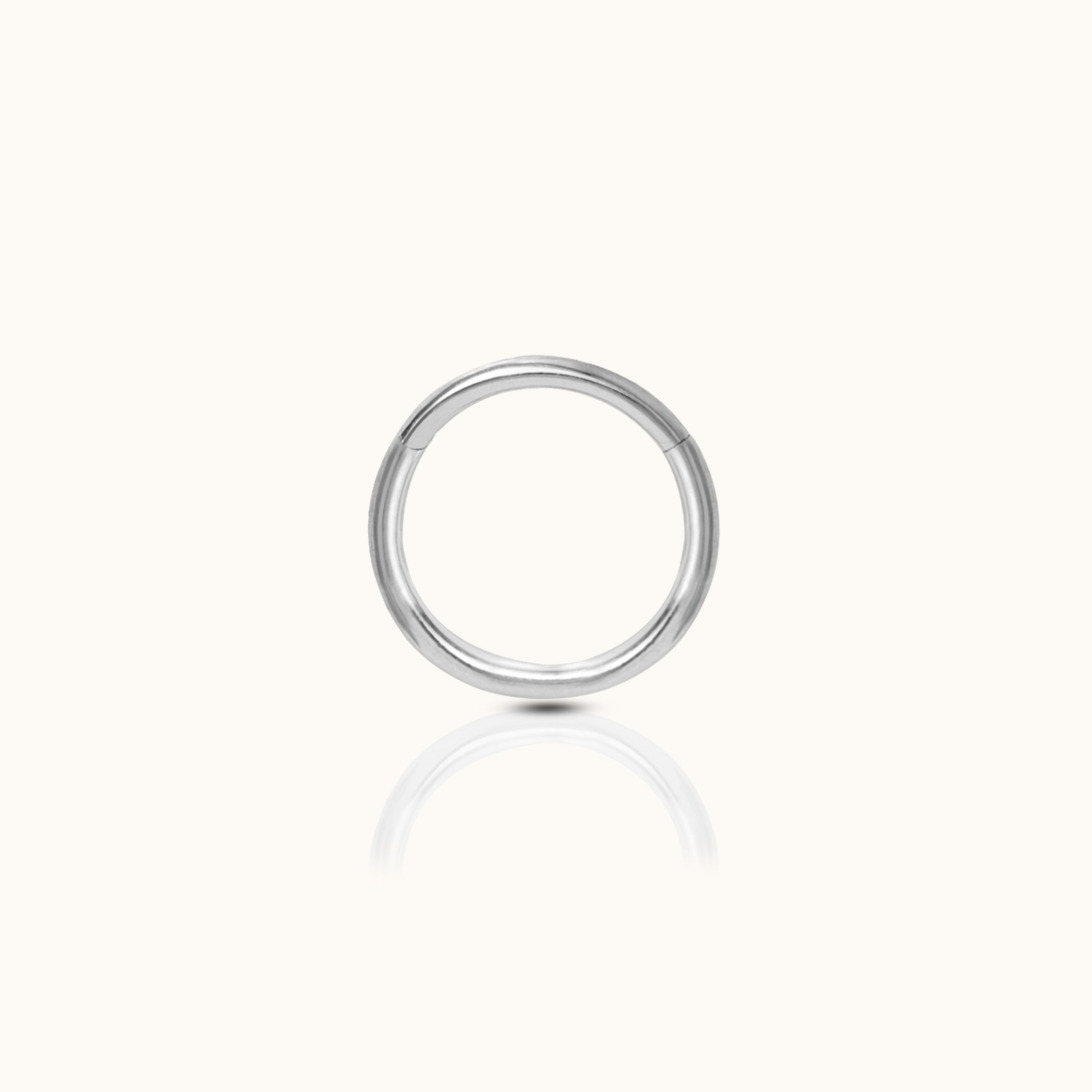 Classic Clicker 6mm Titanium Hinged Hoop Earring