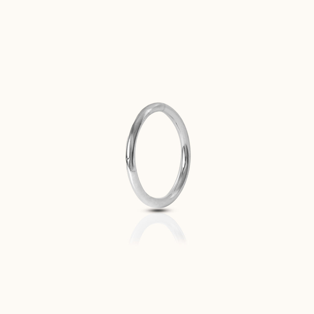 Classic Clicker 6mm Titanium Hinged Hoop Earring