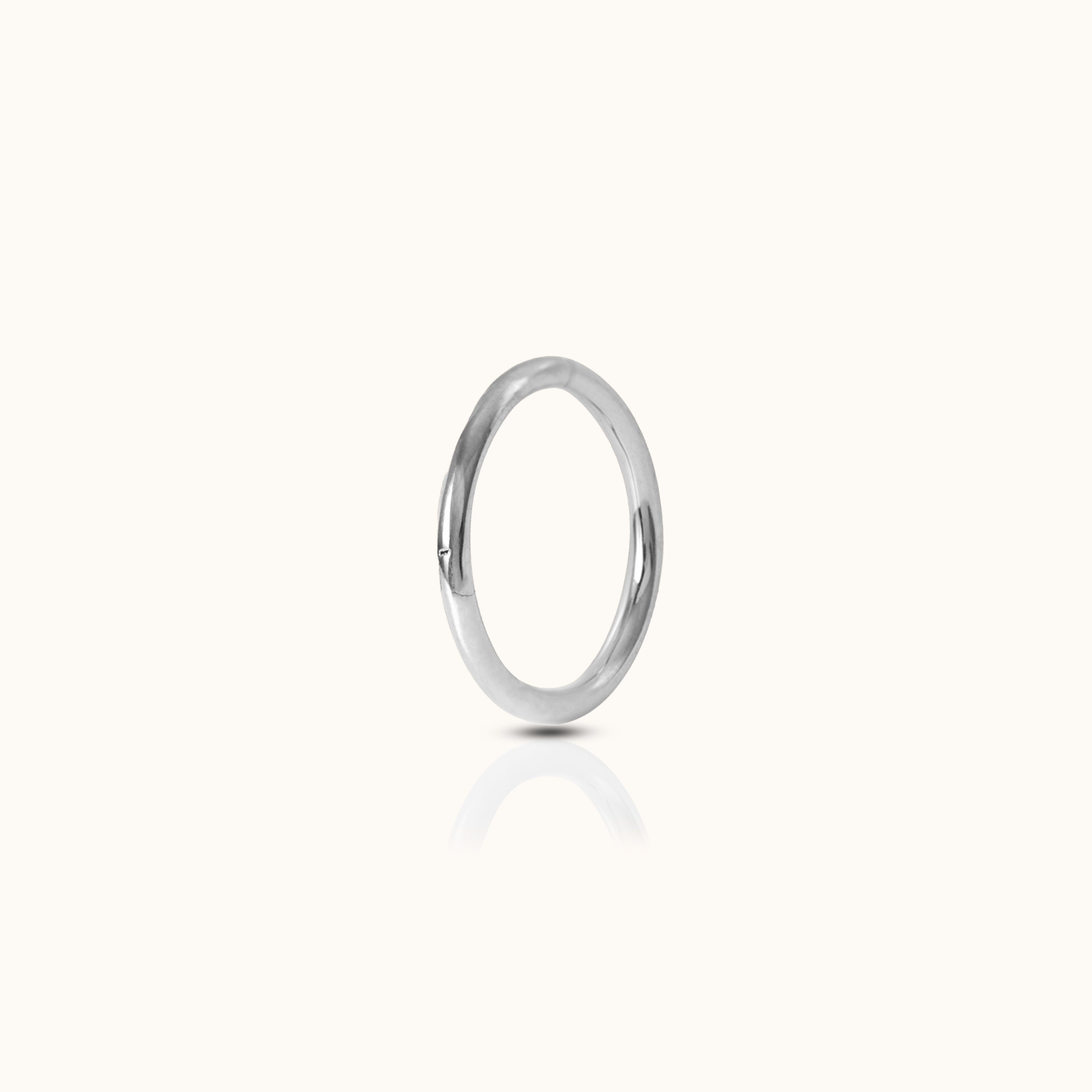 Classic Clicker 6mm Titanium Hinged Hoop Earring