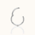 Classic Clicker 8mm Titanium Hinged Hoop Earring