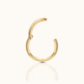 Classic Clicker 8mm Titanium PVD Plating Hinged Hoop Earring