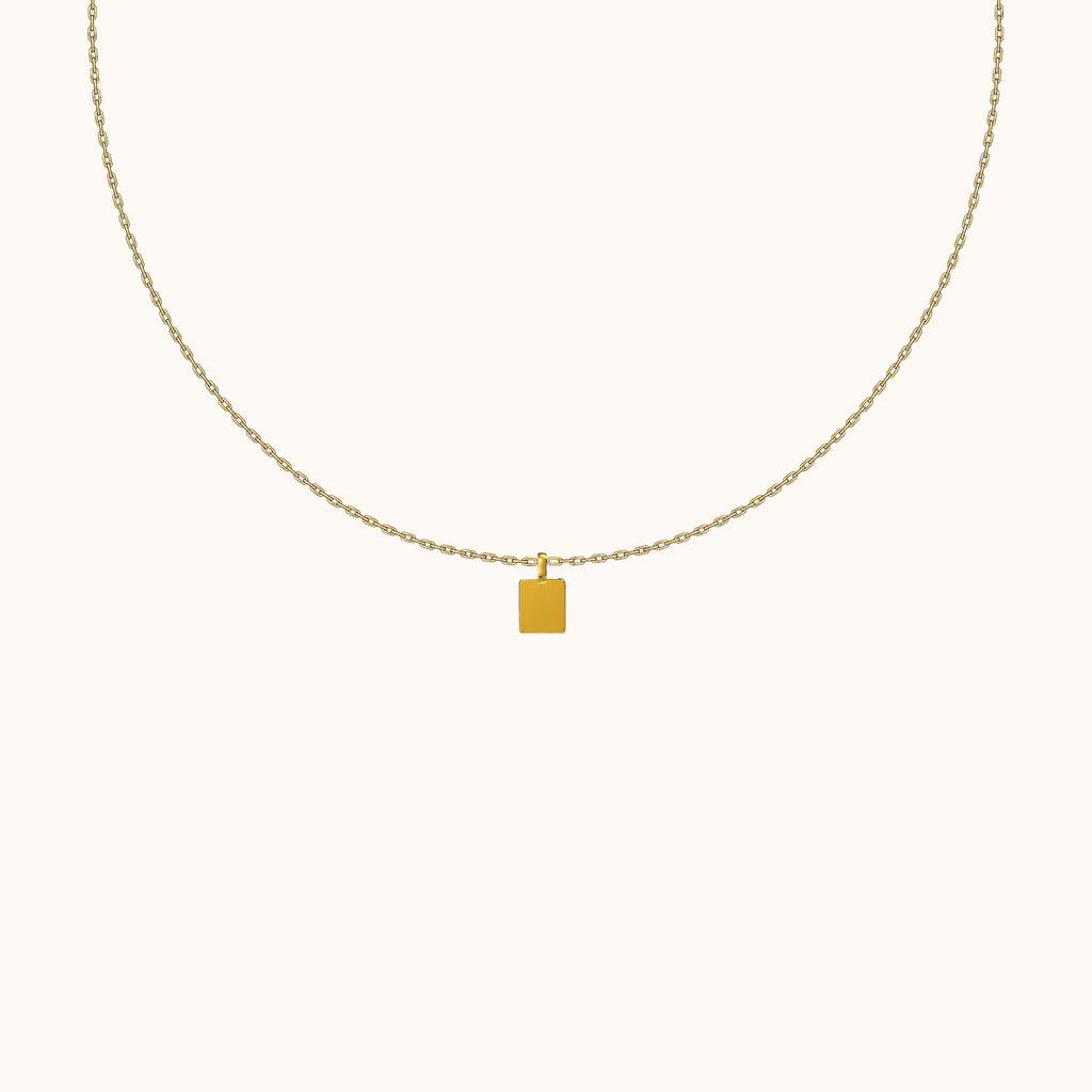 Square Tag Necklace