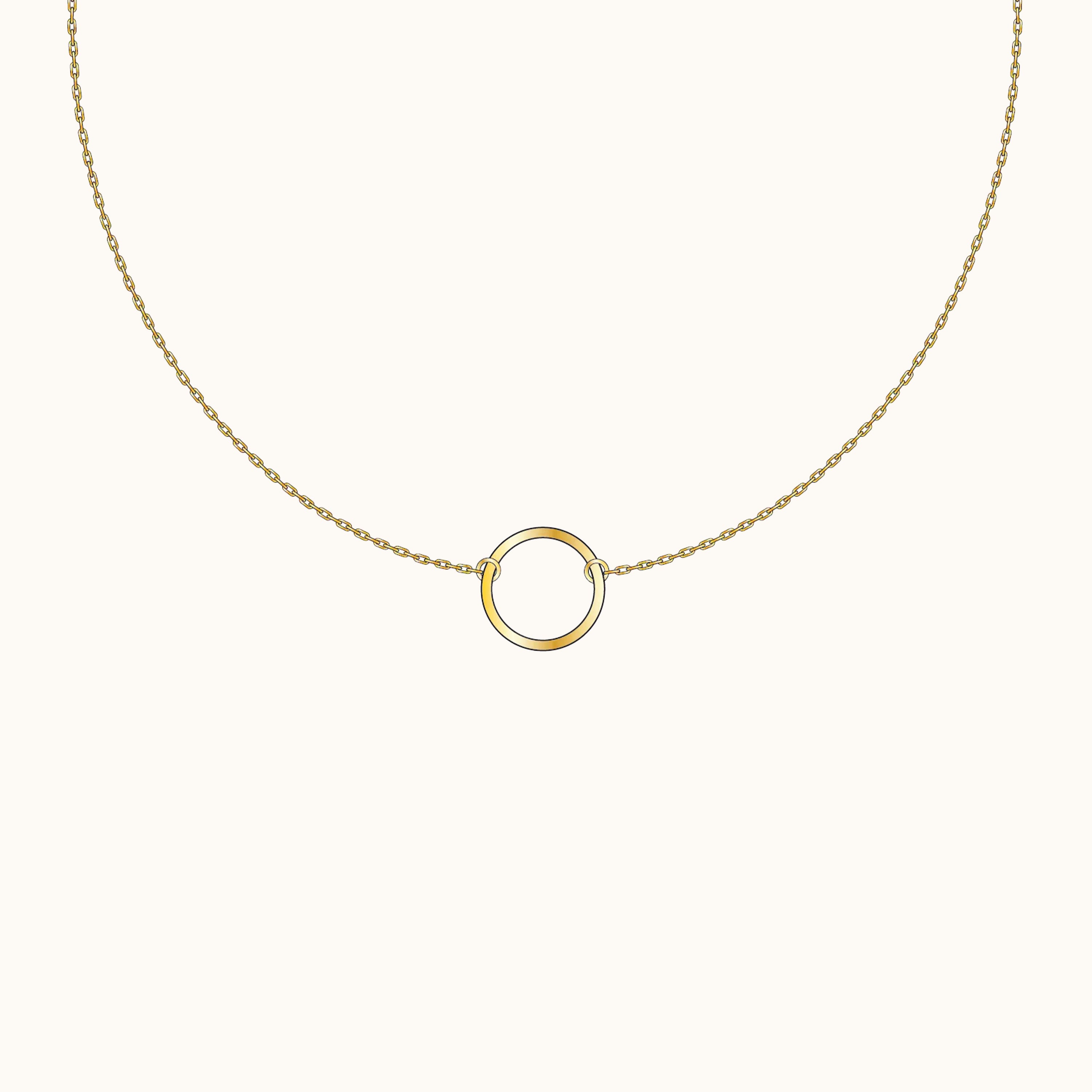 Dainty Circle Necklace