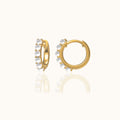 Natural Pearl Embellished Hoop Earrings