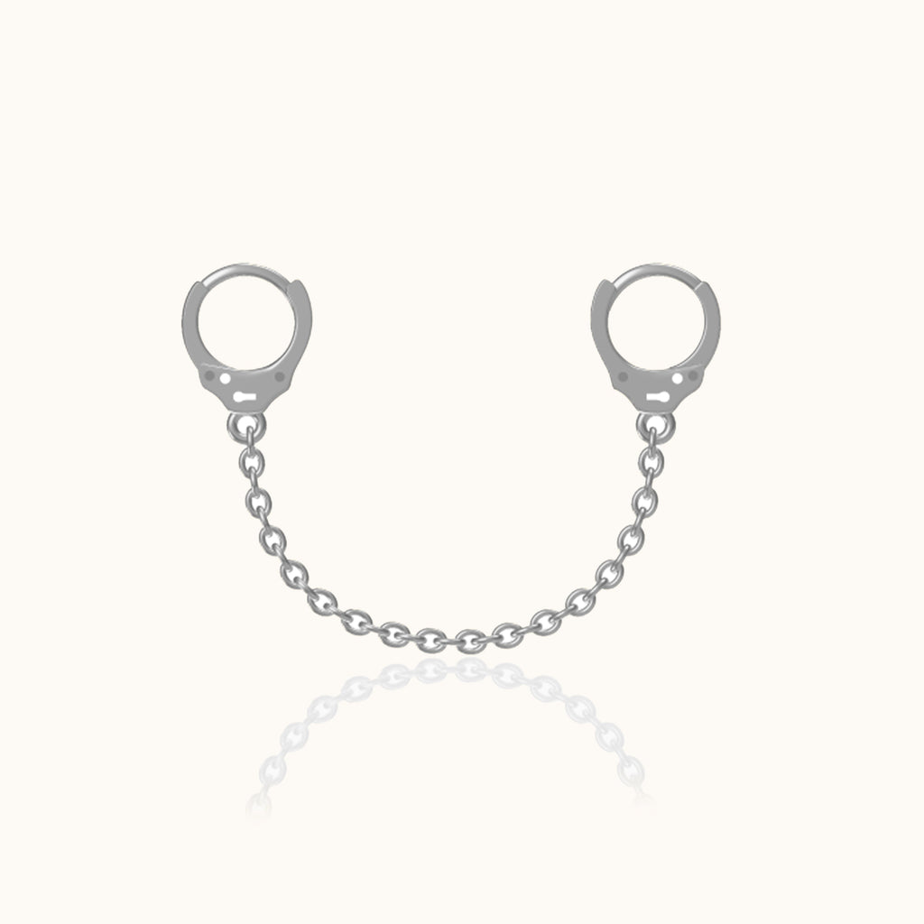 Single Handcuff Chain Earring