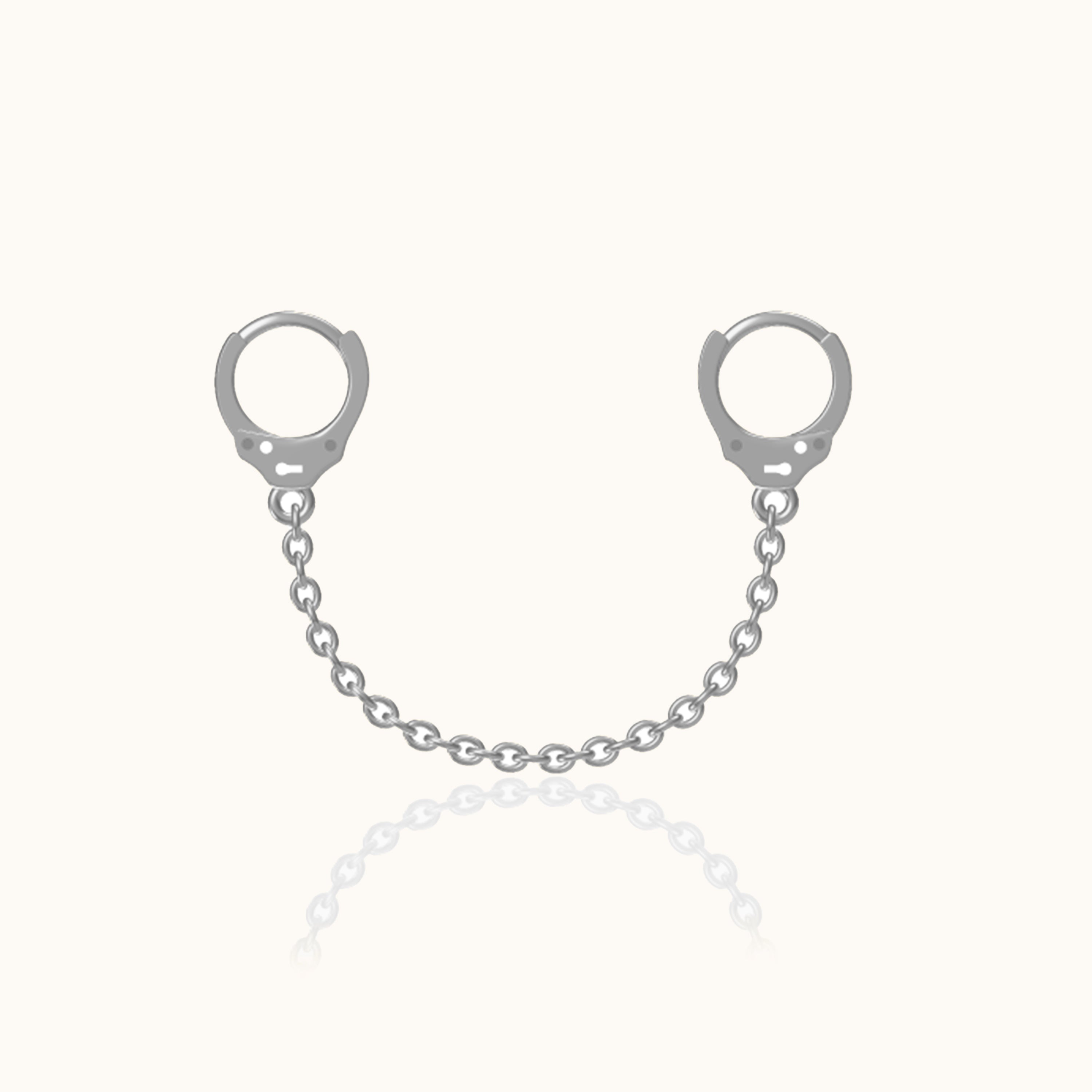 Single Handcuff Chain Earring