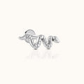 Snake Coiled Cobra Textured Serpent Threadless Labret Titanium Flat Back Earring
