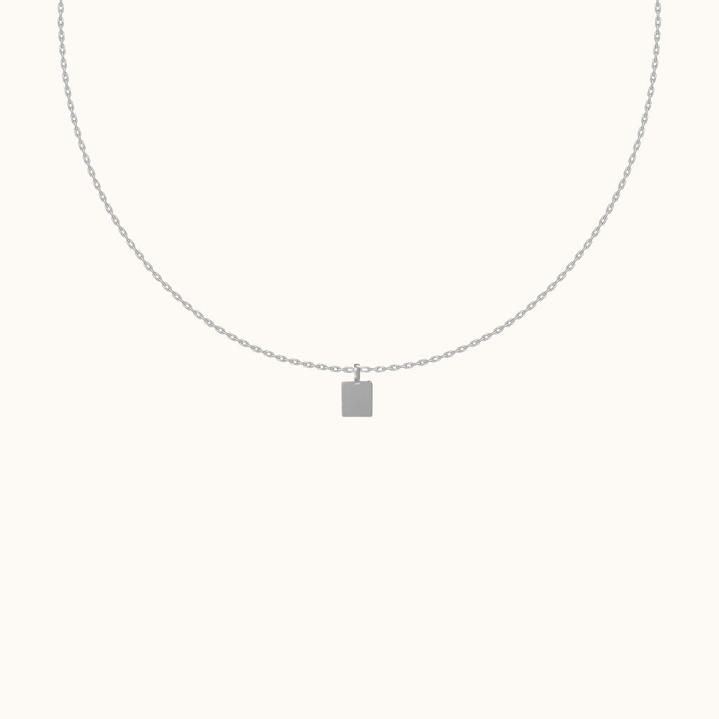 Square Tag Necklace