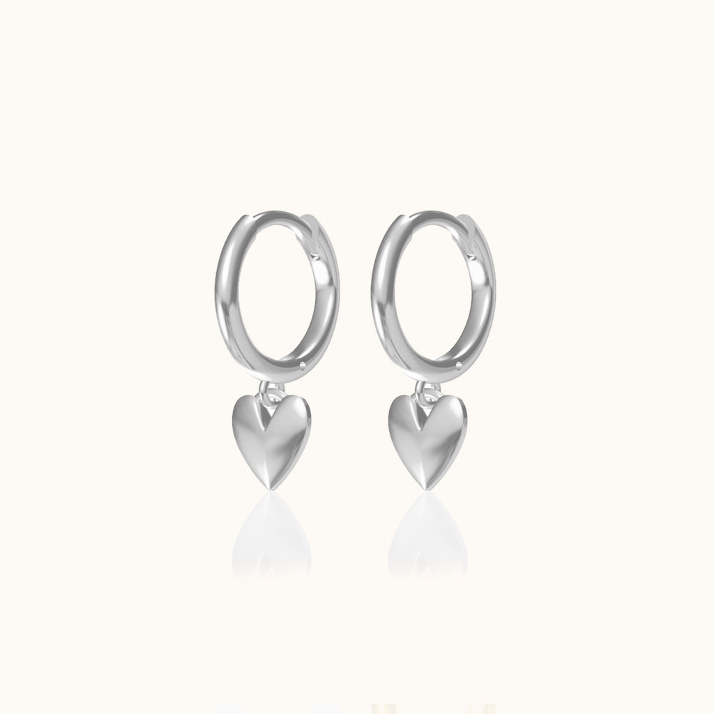 Sweetheart Hoop Earrings