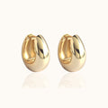 Chunky Thick Huggie Hoops Earrings